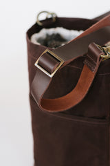 waxed canvas bucket bag - book - Image 2