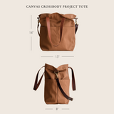 canvas crossbody project tote - book - Image 4