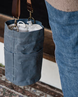 waxed canvas bucket bag - book - Image 13