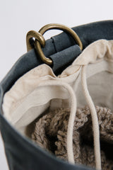 waxed canvas bucket bag - book - Image 10