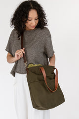canvas crossbody project tote - book - Image 3