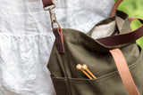 canvas crossbody project tote - book - Image 17